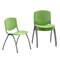 Flash Furniture HERCULES Series 880 lb. Capacity Green Plastic Stack Chair with Titanium Gray Powder Coated Frame, PK5 5-RUT-F01A-GN-GG - alternate 10